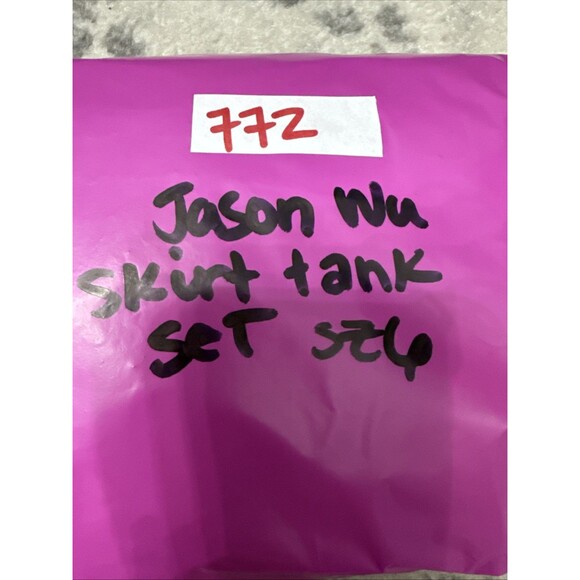 JASON WU Mother Of Pearl Beaded Sea Shell Linen Rayon Crop Top + Skirt SET NWT 6 - Picture 15 of 15